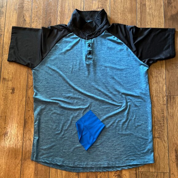 KNQR Mens Performance Polo XL Quick Dry Athletic Workout Running Golf Soft - Picture 7 of 7